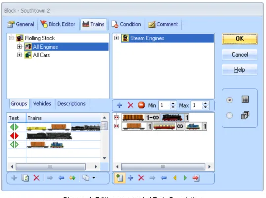 Diagram 4: Editing an extended Train Description 
