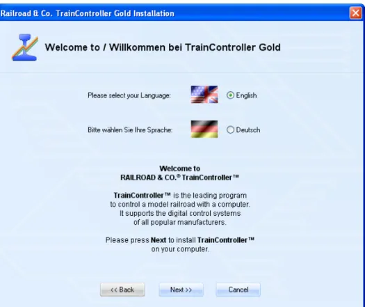 Diagram 1: TrainController™ Setup Screen 