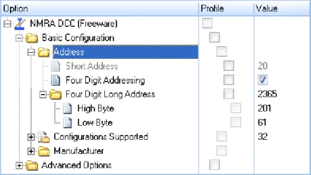 Diagram 11: Changing the long Address of a Decoder 