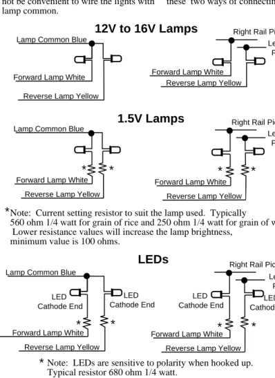 Figure 2: Lamp Wiring Specifics