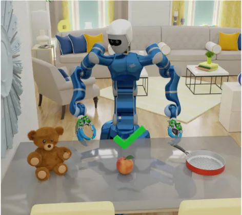 Figure 1.1: Continual learning example on our robot Justin: As a service robot, Justin is working in a constantly changing environment