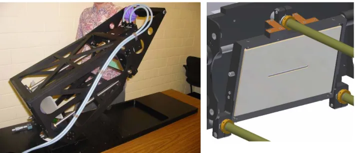 Figure 6: Details of the mechanical design of the collimator/grating assembly of VIRUS-P
