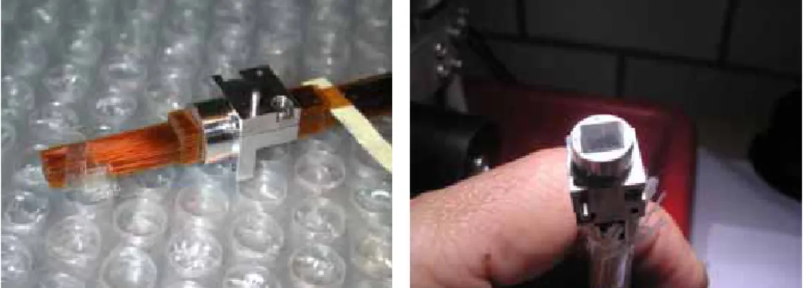 Figure 7. During the assembly of the IFU head, a precision mount was filled with empty ferules that act as spacers, and provide the  required pitch