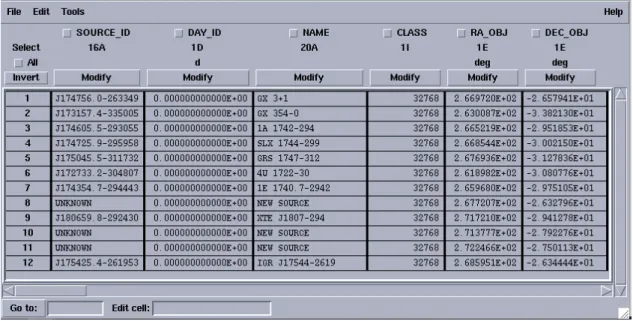 Figure 17: The content of the jmx2 sloc res.fits file.