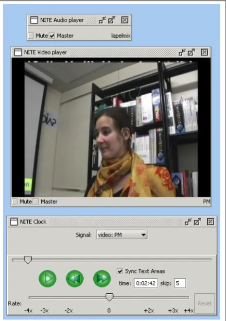 Figure 2 shows the video and audio controls and Figure 3shows the annotation controls.