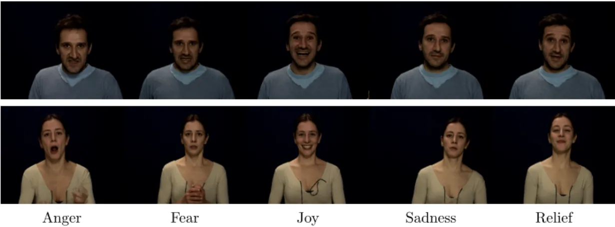 Figure 3.4: Sample images in the GEMEP-FERA database