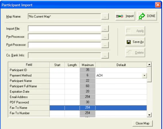 Figure 3.24: The Participant Import dialog box