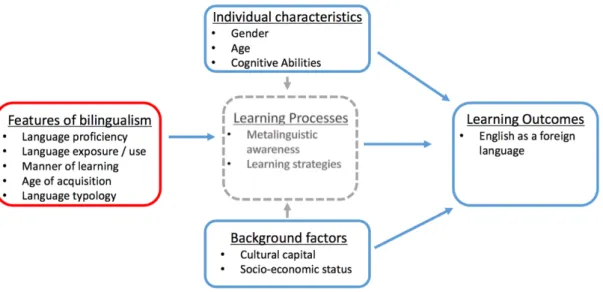 Figure 7.2. Research Model: adapted from the second language learning model by Stern,  1983, p