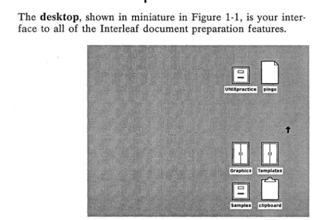 Figure 1-2. leans on the desktop 