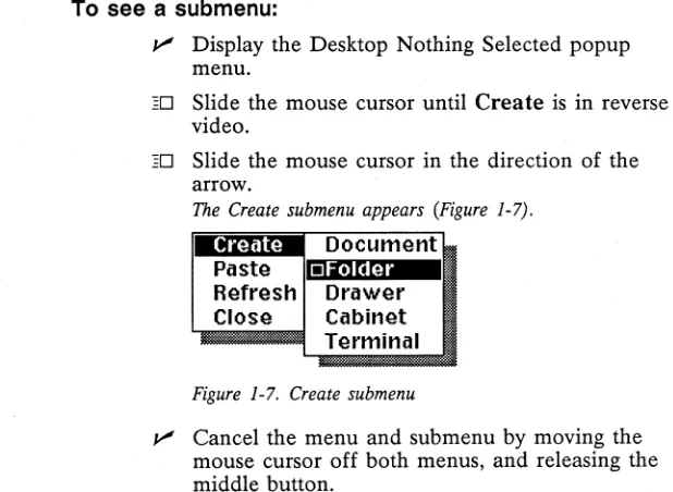 Figure 1-7. Create submenu 