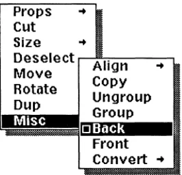 Figure 19-1. Misc submenu of the Object Selected menu 