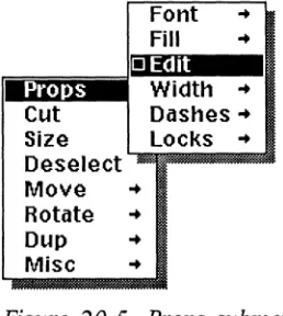 Figure 20-5. Props submenu 