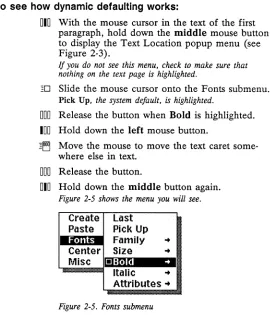 Figure 2·3). to display the Text Location popup menu (see If you do not see 