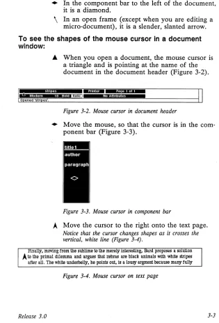 Figure 3-2. Mouse cursor in document header 