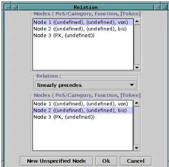 Figure 6: Speciﬁcation of the query in (6)