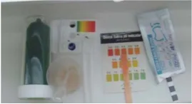 Fig 2. Recording of saliva pH and buffer capacity 