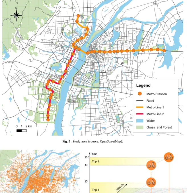 Table 1 shows an example of the data collected and Table 2 showsFig. 1. Study area (source: OpenStreetMap).