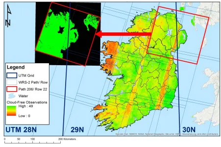 Figure 2. Severe geolocation errors that can occur when using data from differing UTM zones