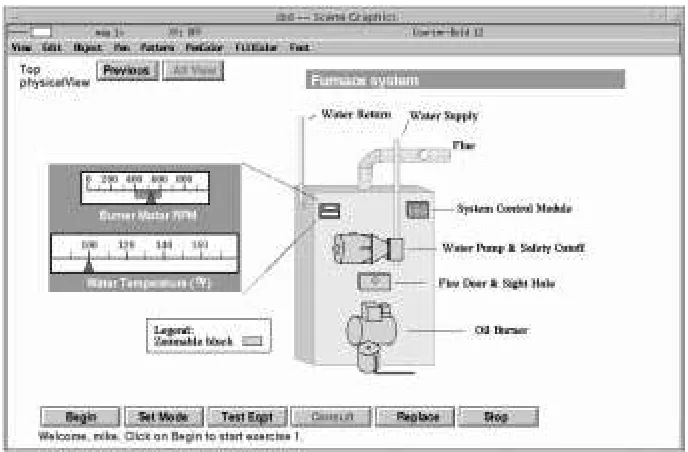 Figure 1: A screen from a DIAG application on home heating