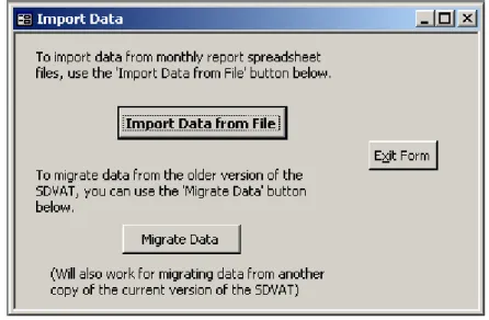 Figure 3-2. Import Data form. 