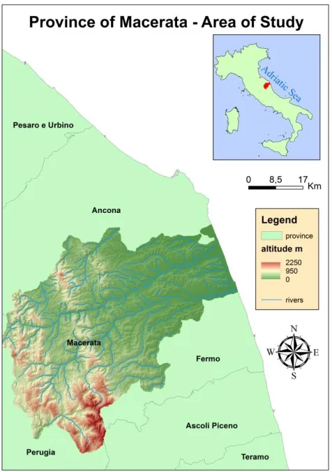Figure 1 - Geography of the study area. 