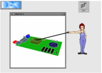 Figure 26.  The Persona instructs the user in operating a technical device 