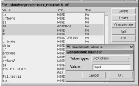 Figure 3: Manual segmentation window
