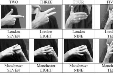 Figure 6: Dialect variation in BSL 