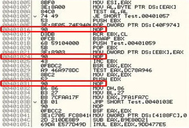 Figure  2.6 Dead–Code Insertion 