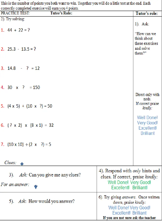 Figure 7. ICAT lesson script framework: Parts 1 and 2 