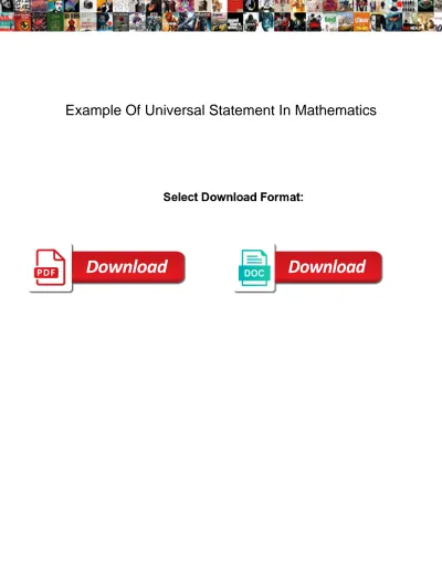 Universal Statement English Meaning