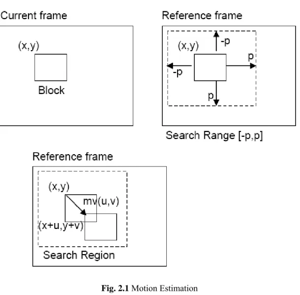 Fig. 2.1 Motion Estimation 