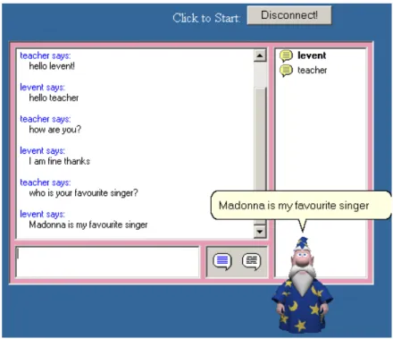 Figure 3.3 – Chat Page of the Web-based Learning Tool. 