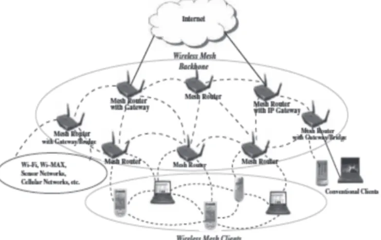Figure 1: Wireless Mesh Network