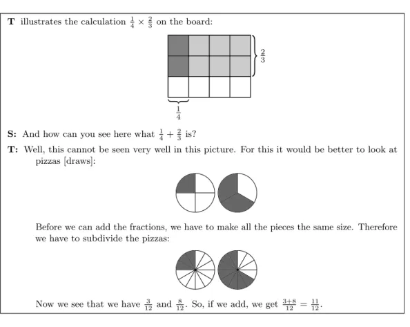 Figure 4.2: Sample vignette # 1 (T: teacher, S: student)