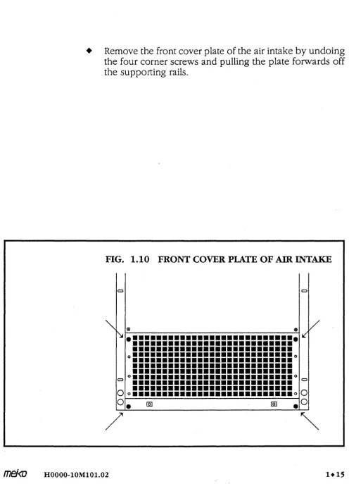 FIG. 1.10 FRONT COVER PLATE OF AIR INTAKE 