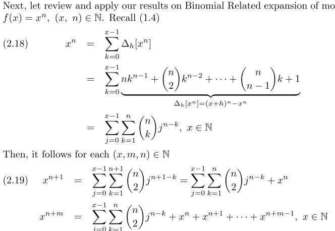 Figure 8. Triangle generated by VReviewing above triangle, we could observe that summation of intermediate column2(n, k) over n from 0 to 9.gives us well known identity,