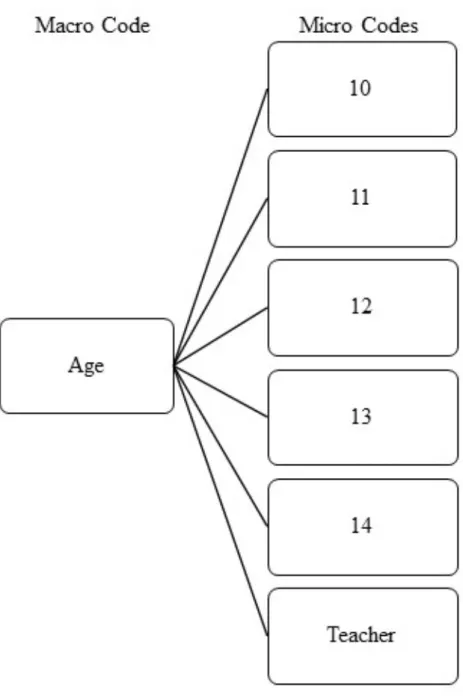 Figure 3.3. Age Macro-Code. This figure illustrates the relationship  between the age macro-code and its micro-codes