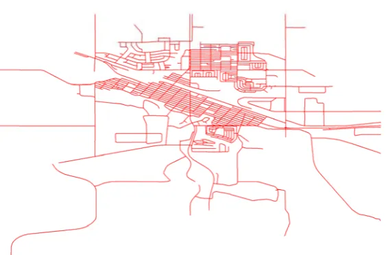 Figure 7. FigureFigure7.  The main self-connected part of the Estevan road network returned by the functionThe main self‐connected part of the Estevan road network returned by the function nt.connect. nt.connect.  7. The main self‐connected part of the Estevan road network returned by the function nt.connect. 