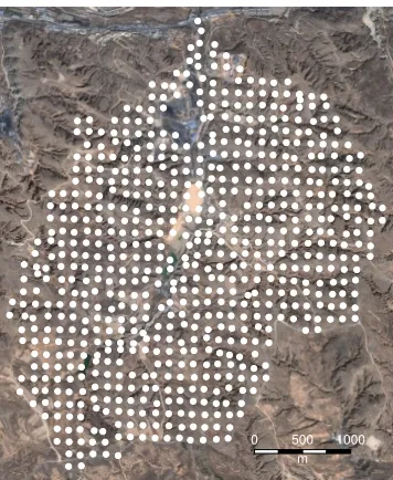 Figure 1: The sample locations and some context from the OpenStreetMap Bing layer