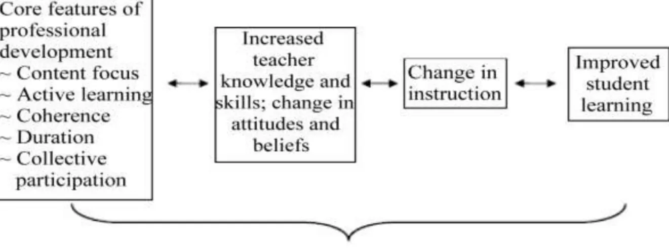 Figure 2.1: showing 4 steps of PD (Desimone, 2009)  