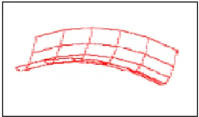 Figure 2.2: Out of plane deformation of a linear element (Klein, 2004) 