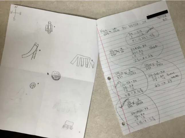 Figure 4. BAU Student Work Sample 2: Designing a Playground  Description of EAI 