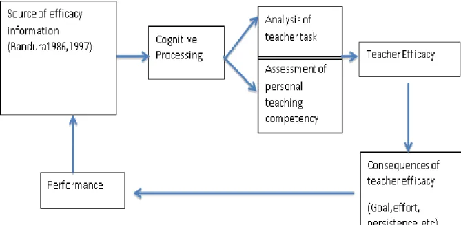 Figure 3 Interaction of teachers’ cognitive processes which results in teachers’ 