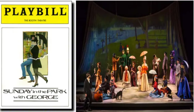 Figure 8.  Sondheim’s Sunday in the Park with George (Murphy, 2017; Playbill, n.d.). 