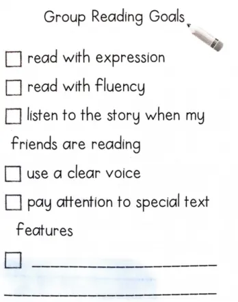 Figure 1. Group reading goals. 