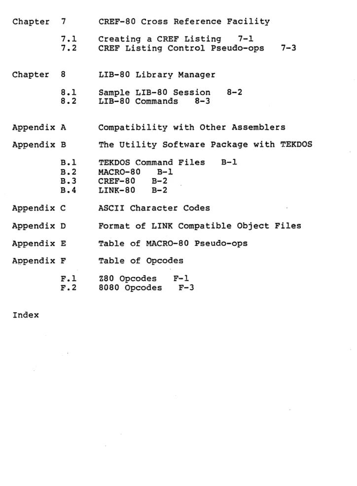 Table  of  Opcodes 