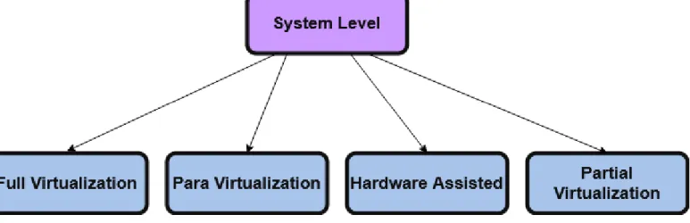 Fig. 4 Types of System Level Based Virtualization 