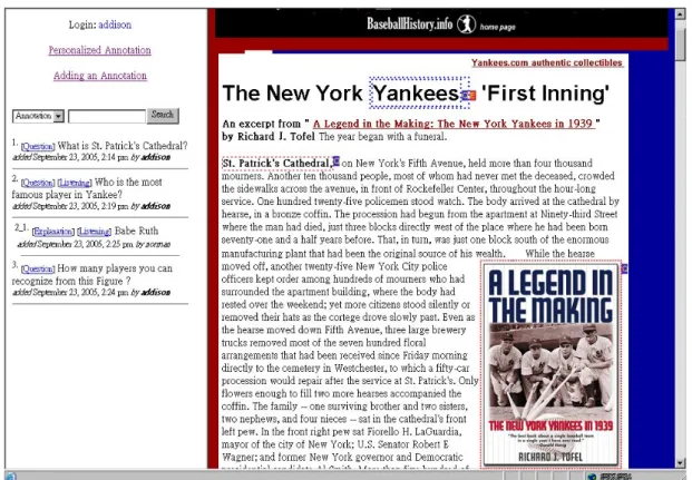 Figure 9: Three annotations of Yankees, St. Patrick's Cathedral, and a Picture 