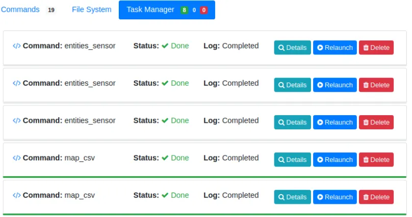 Figure 8: Main UI of LETO, speciﬁcally the Task Management view.